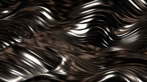 Seamless tile of metalic wavy abstract background