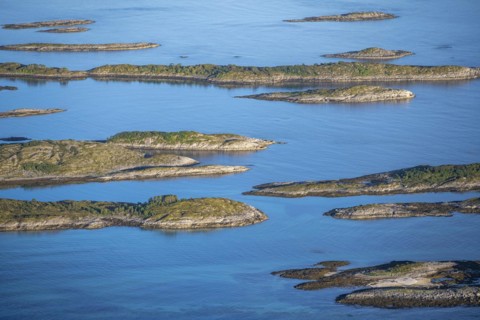 Rocky islands in the evening light