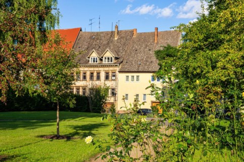 Backyard atmosphere in the upper town of Bad Frankenhausen
