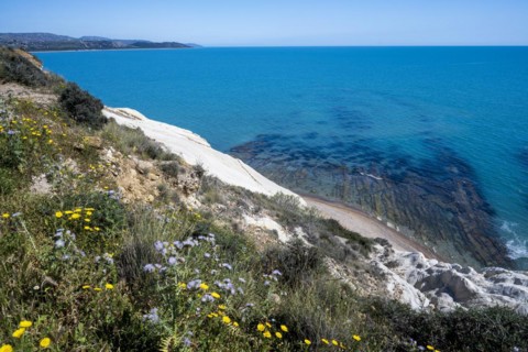 Chalk cliffs at Capo Bianco