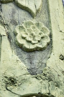 Floral carving on the example of a historic half-timbered building in Bad Frankenhausen
