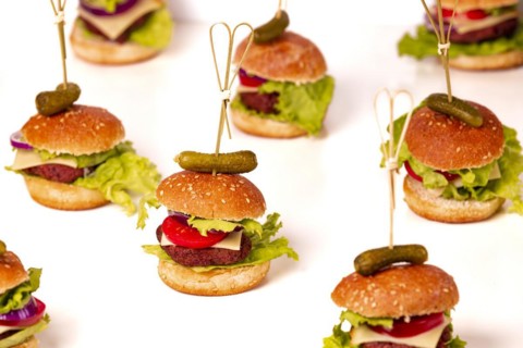Small vegetarian hamburger