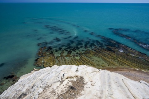 Chalk cliffs at Capo Bianco