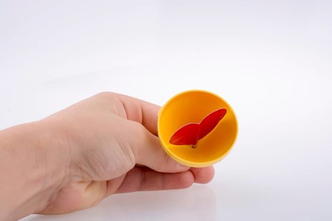 Red heart shape icon in yellow color funnel