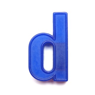 Magnetic lowercase letter D