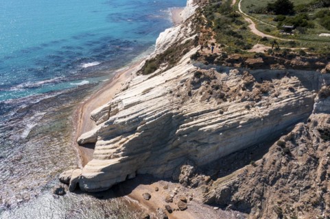 Chalk cliffs at Capo Bianco