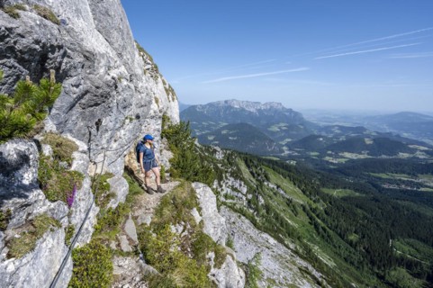 Mountaineer on the Mannlsteig