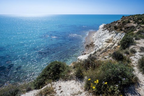 Chalk cliffs at Capo Bianco