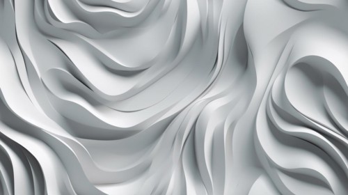 Truly seamless tile of white wavy abstract background