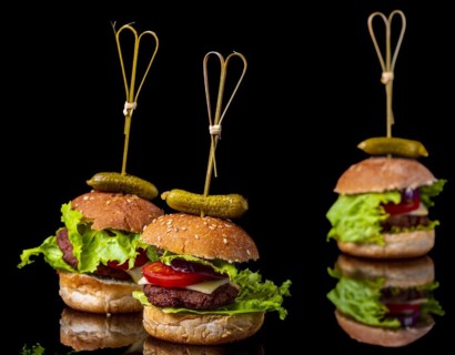 Small vegetarian hamburger