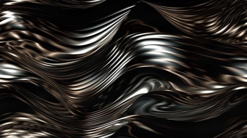 Seamless tile of metalic wavy abstract background