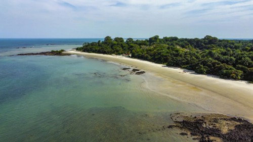 Aerial of Joao Viera island