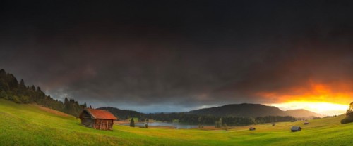 Sunset at Wagenbruechsee