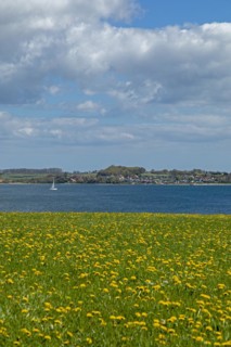 View of the Baltic Sea and Brunsnaes in Denmark