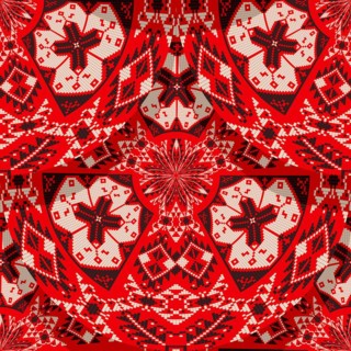 Romanian embroidery seamless pattern vector design