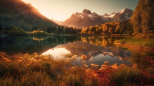 Tranquil mountain