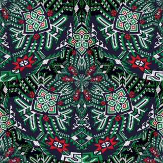 Romanian embroidery seamless pattern vector design