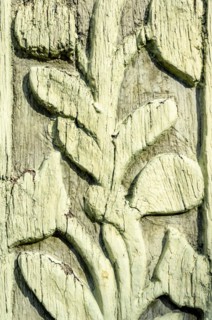 Floral carving on the example of a historic half-timbered building in Bad Frankenhausen