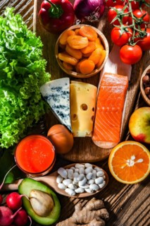 Food products representing the nutritarian diet which may improve overall health status