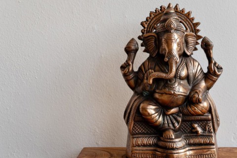 Ganesha statuette at the Yoga studio