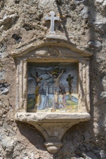 Christian image at the cemetery