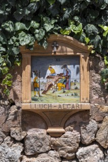 Christian image at the cemetery