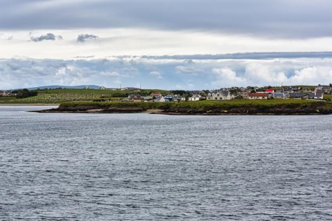 Shoreline with houses
