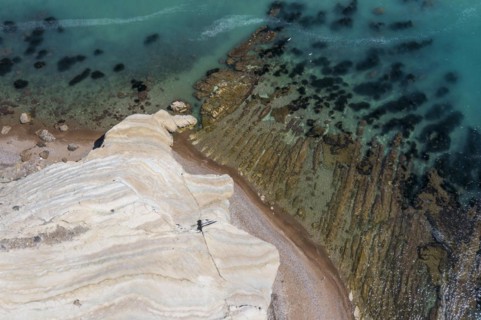 Chalk cliffs at Capo Bianco