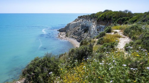 Chalk cliffs at Capo Bianco