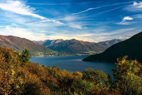 View from Cannobio to Ascona and Locarno
