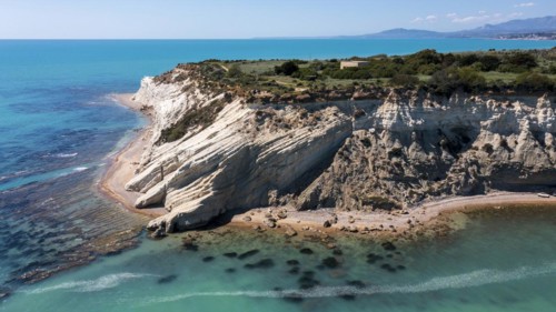 Chalk cliffs at Capo Bianco