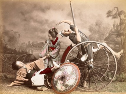 Accident with a rickshaw