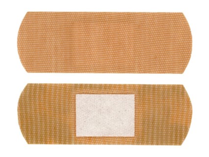 Band aid bandage isolated over white