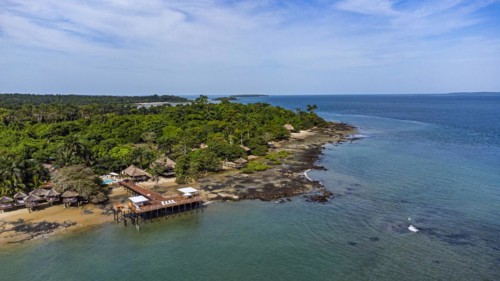 Aerial of Rubane island