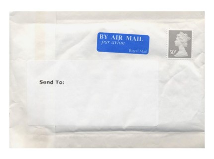 Letters isolated over white