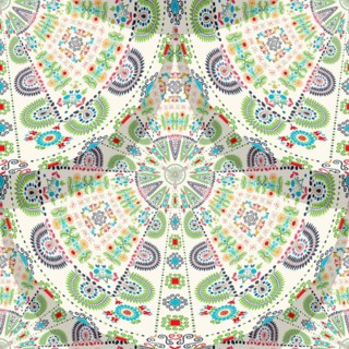 Seamless pattern design inspired by traditional Hungarian embroidery