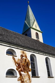 Christophorus mural at the Church of Our Lady Mariae Namen