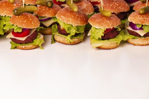 Small vegetarian hamburger