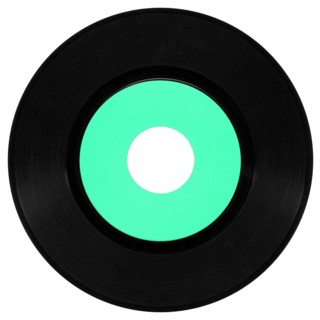 Vinyl record isolated