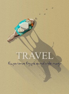 Camel tour riding experience background card