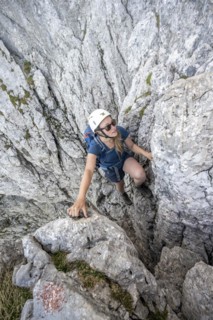 Mountaineer on the Mannlsteig