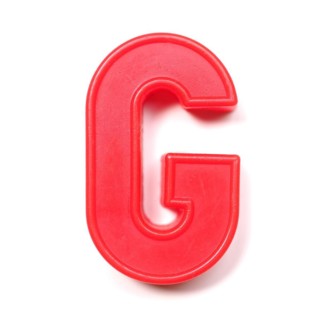 Magnetic uppercase letter G