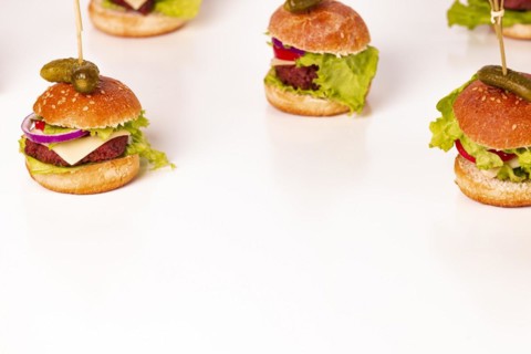 Small vegetarian hamburger