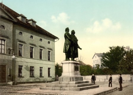 Schiller and Goethe Monument in Weimar