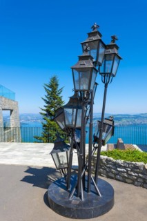 Many Street Lamps Sculpture in Burgenstock