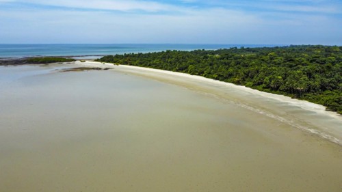 Aerial of Joao Viera island