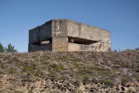 Remainder of a Wehrmacht bunker on the former military training area of Jueterbog