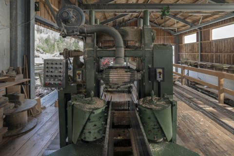 Frame saw in a sawmill