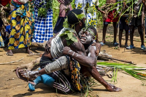 Traditional Pygmy wrestling