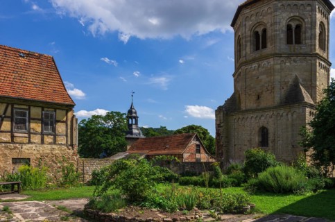 Former Benedictine monastery of St. Wigbert in Goellingen near Bad Frankenhausen in Kyffhaeuserland